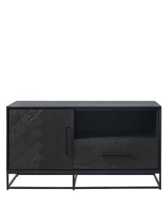 TV-meubel Veneta (109 Cm) eiken fineer zwart