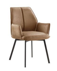 Kuipstoel Botello stof cognac