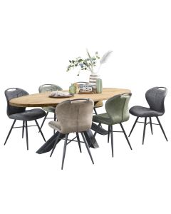 Eetkamerstoel Tantini microvezel luxor moss