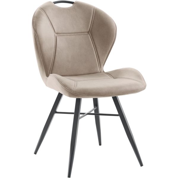 Eetkamerstoel Loana microvezel beige