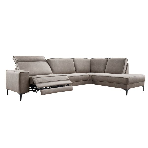 Hoekbank rechts Barrio bruin relaxfunctie excellent comfort