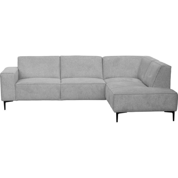 Hoekbank rechts Riccione lichtgrijs basic comfort