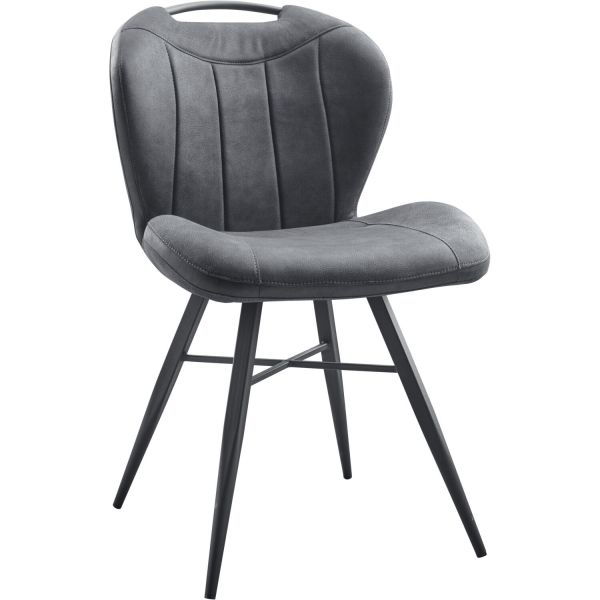 Eetkamerstoel Tantini microvezel antraciet