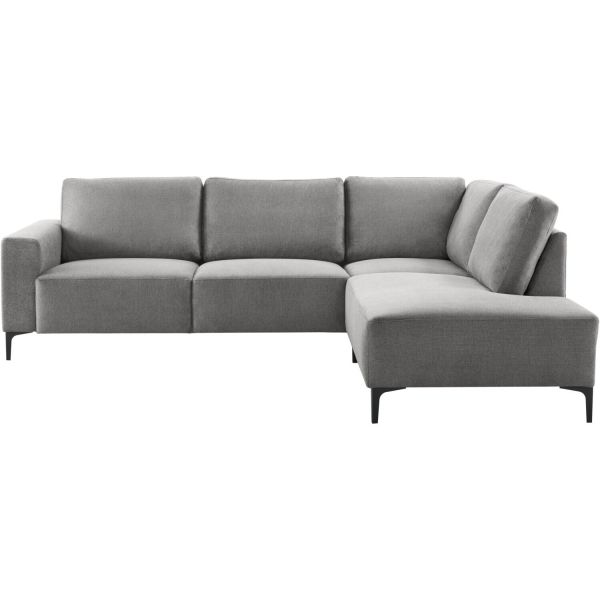 Hoekbank rechts Fabria polyetherschuim grijs