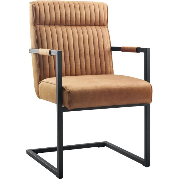 Eetkamerstoel Dantero microvezel cognac