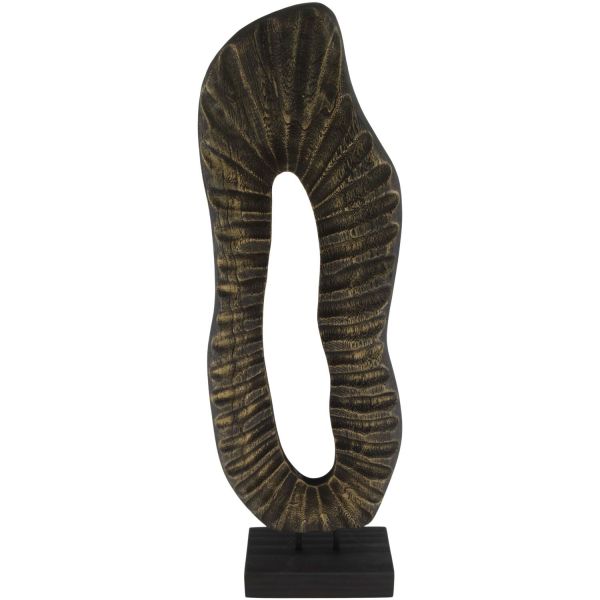 Decoratiebeeld Positano L goud zwart