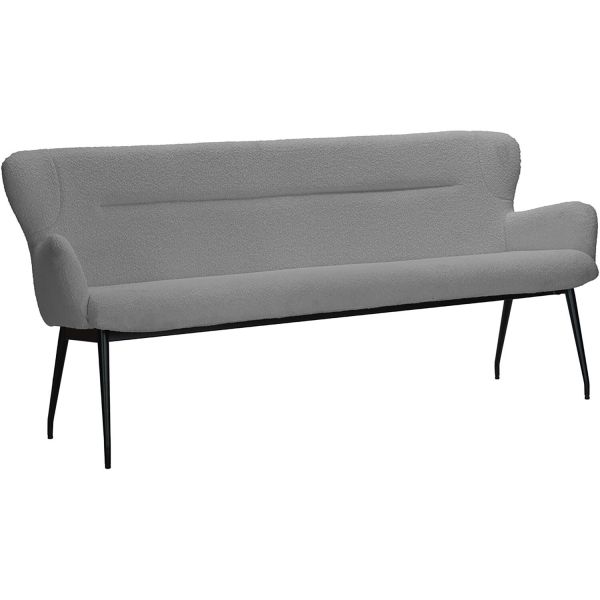 Eetkamerbank Lembo 190 cm grijs