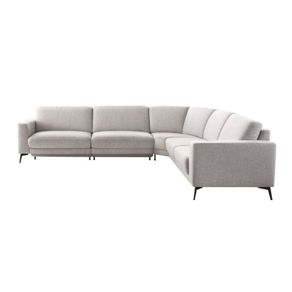 Hoekbank rechts Moscato lichtgrijs exelent comfort