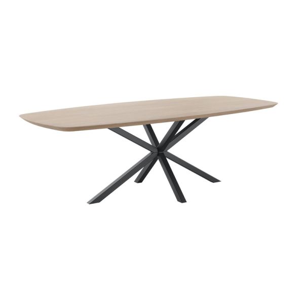 Eettafel Tavolo eikenhout 240x100 cm Deens ovaal lichtbruin