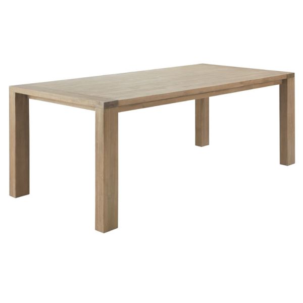 Eettafel Valvola 190x95 acaciahout smoked brown