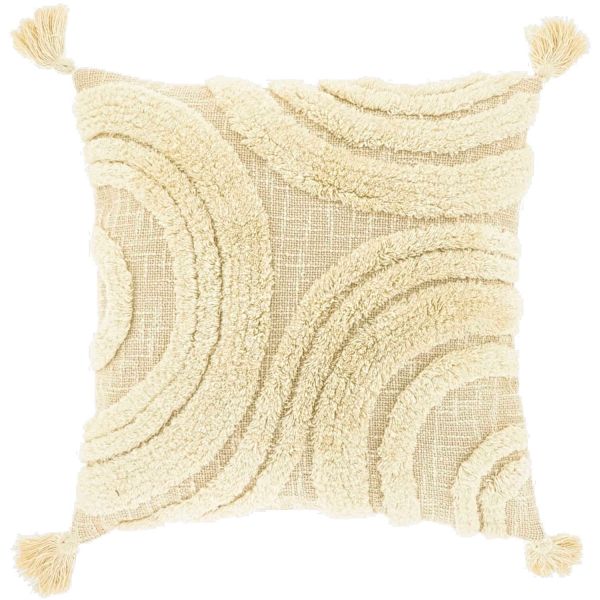 Sierkussen Foglia 45x45cm dessin 2 naturel