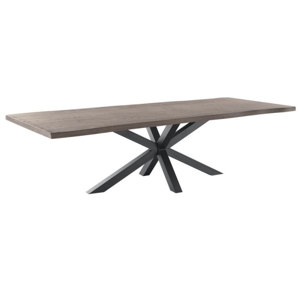 Eettafel Tavolo eikenhout 280x110 cm rechthoekig grijs