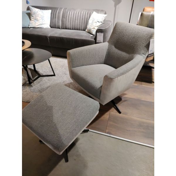 Draaifauteuil icl. voetenbankje MALTENO