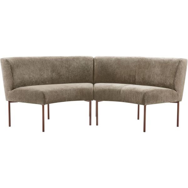 Eetkamerbank Cenare 230 cm taupe