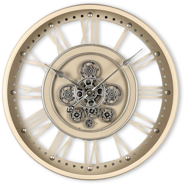 Klok Nimar metaal rond 60cm taupe open dessin 44