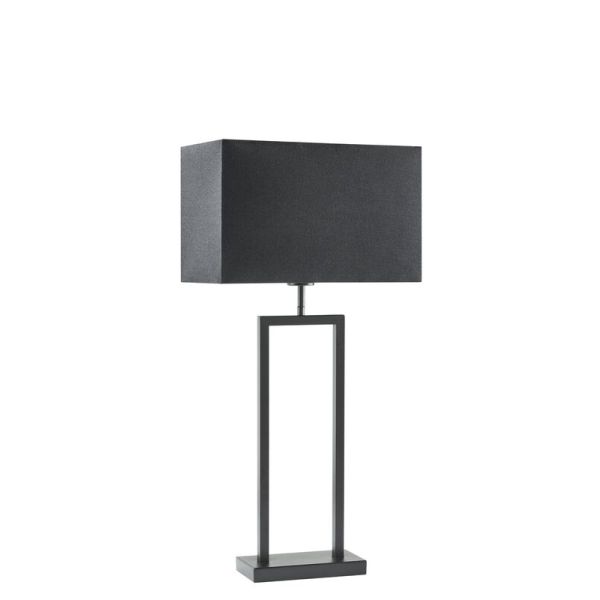 Tafellamp Tarante (lampvoet h55) mat zwart