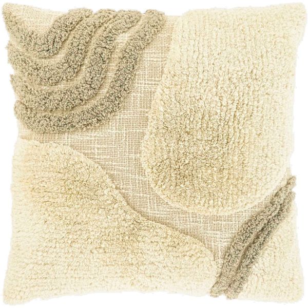 Sierkussen Foglia 45x45cm dessin 3 naturel