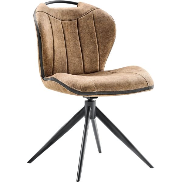 Eetkamerstoel Tantini draaibaar microvezel taupe