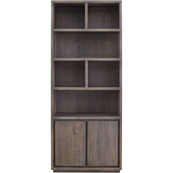 Boekenkast Lavio (86 cm) eiken grafiet