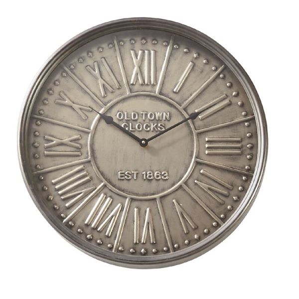 Metalen klok Nimar rond 48cm