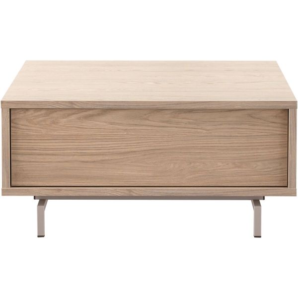 Salontafel Famosa 83x83 cm vierkant bruin