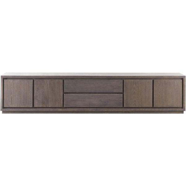 Tv-meubel Lavio grafiet eikenhout 242 cm