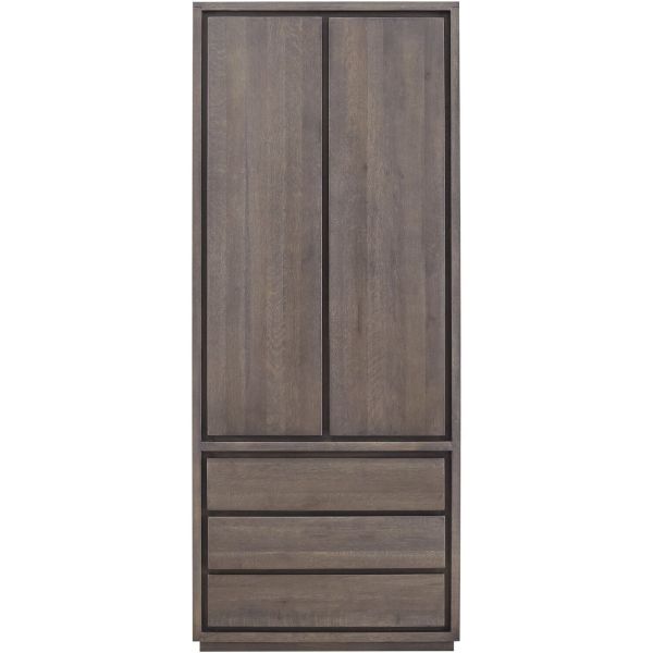 Opbergkast Lavio (86 cm) eiken grafiet