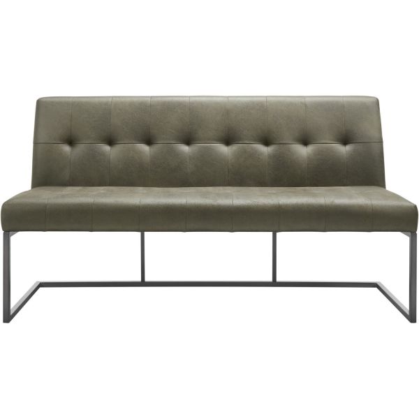 Eetkamerbank Oro 170 cm microleder groen