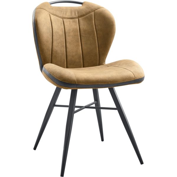 Eetkamerstoel Tantini microvezel cognac