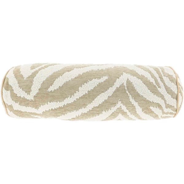 Sierkussen Foglia 15x45cm rol lichtgrijs