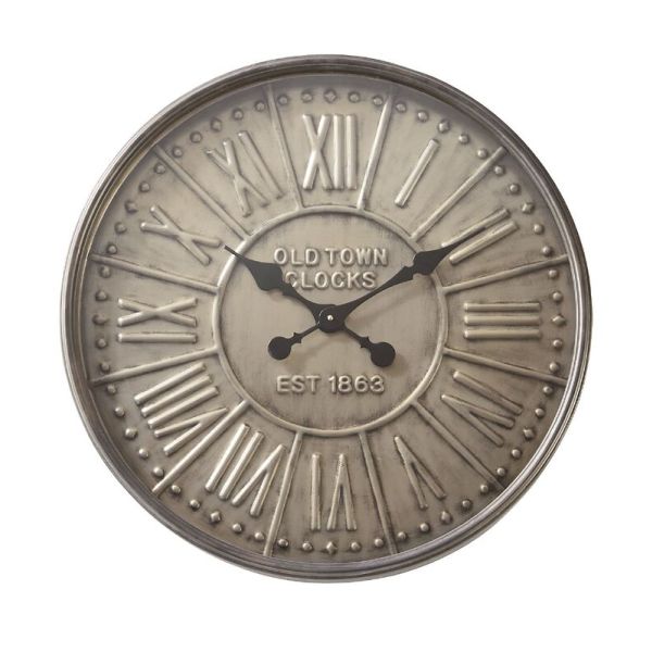 Metalen klok Nimar rond 60cm