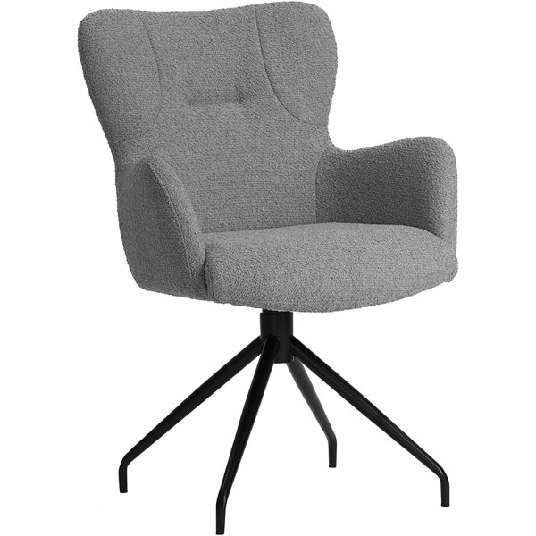 Eetkamerstoel Lembo draaibaar grijs