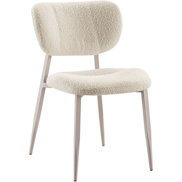 Eetkamerstoel Gomba bouclé ecru