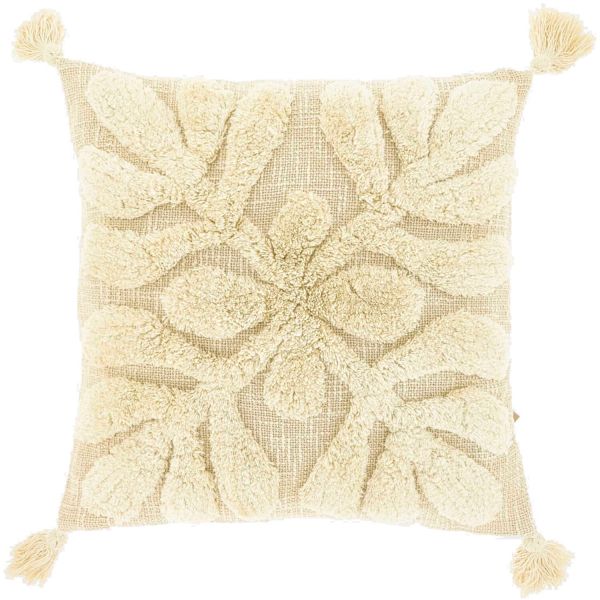 Sierkussen Foglia 45x45cm dessin 1 naturel