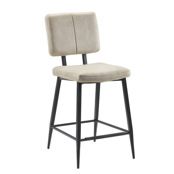 Barkruk Gento microvezel zandbeige