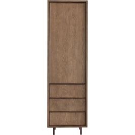 Opbergkast Calvo 202x060x040 cm bruin 3 lades