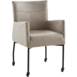 Eetkamerstoel Barola microvezel beige