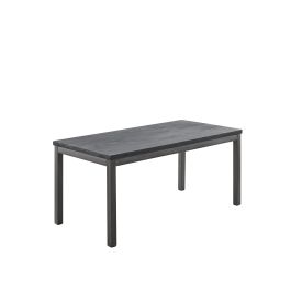 Kindertafel Tratto 110x55 cm rechthoekig mango zwart
