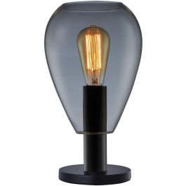 Tafellamp Felinio smoke glas 1-lichts