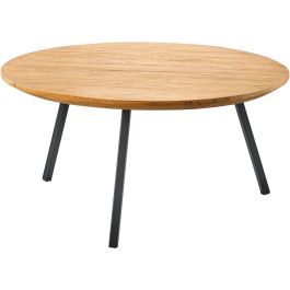 Salontafel Aska teak 75 cm rond naturel brushed