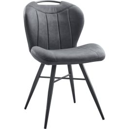 Eetkamerstoel Tantini microvezel antraciet