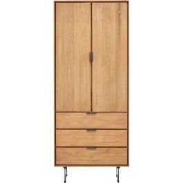 Boekenkast Aska (80 Cm) teak naturel brushed