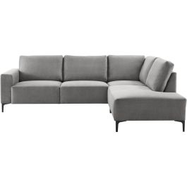 Hoekbank rechts Fabria polyetherschuim grijs