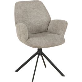 Eetkamerstoel Loranzo draaibaar grijs