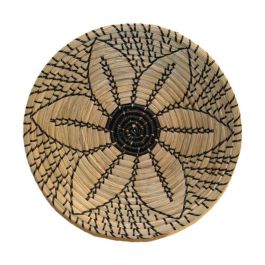 Wandhanger Arcana rond 38 cm bruin zwart