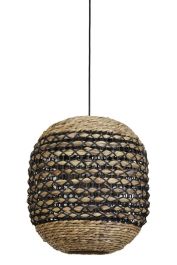 Hanglamp Capena naturel zwart 47x42 cm