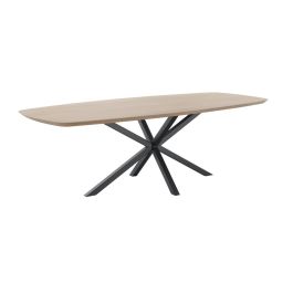 Eettafel Tavolo eikenhout 240x100 cm Deens ovaal bisque