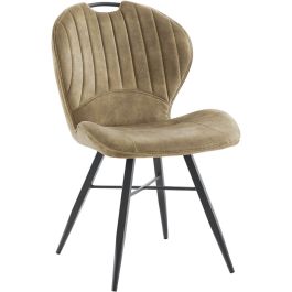 Eetkamerstoel Castione velvet bruin