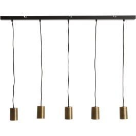 Hanglamp Trecate ruw antiek brons 5-lichts