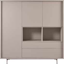 Opbergkast Famosa grijs 150x150x45 cm